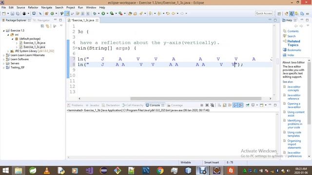 Introduction To Java Programming Exercise 1 3c смотреть онлайн