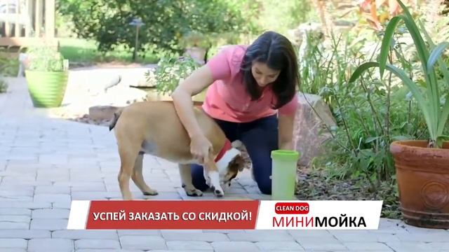 Лапомойка для собак Clean Dog! Инновация для мытья лап вашего питомца! смотреть онлайн