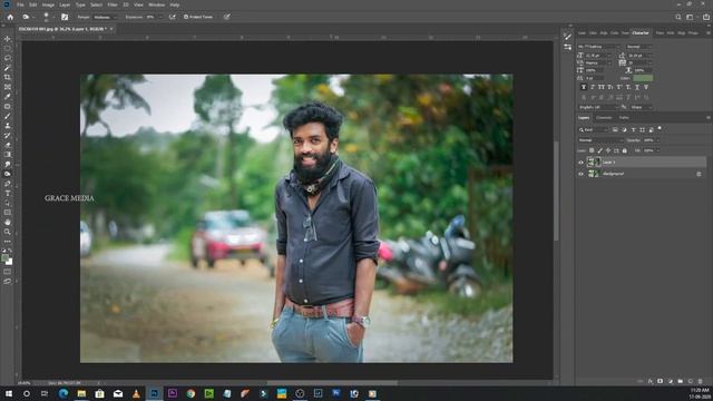 Easy photo editing tutorial for beignners in photoshop cc 2019 PART 01 смотреть онлайн