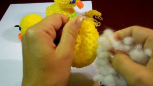 Утенок 3D из резинок Рейнбоу Лум, Амигуруми/Лумигуруми - часть-2(Rubber Ducky Rainbow Loom)