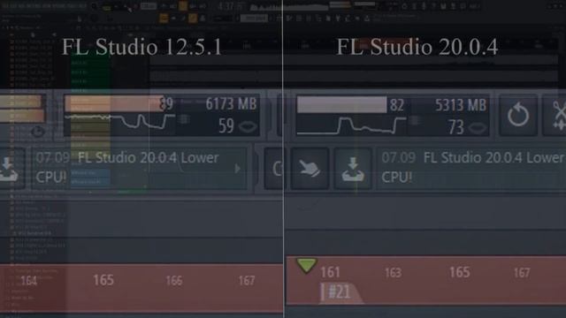 FL Studio 20 VS FL Studio 12 - CPU Load Comparison - WOW!