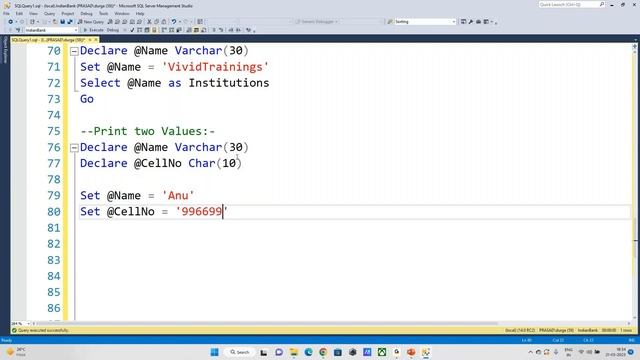 SQL server temp tables &table variable, part(2) смотреть онлайн