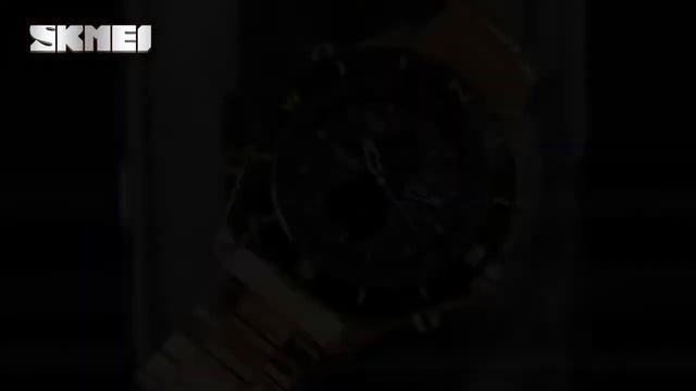 Мужские часы Skmei 1670 Золотистые смотреть онлайн