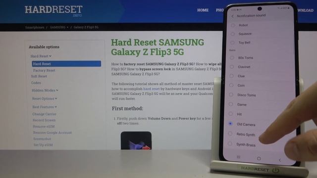 SAMSUNG Galaxy Z Flip 3 5G | Обзор ретро звуков уведомлений на SAMSUNG Galaxy Z Flip 3 5G смотреть онлайн