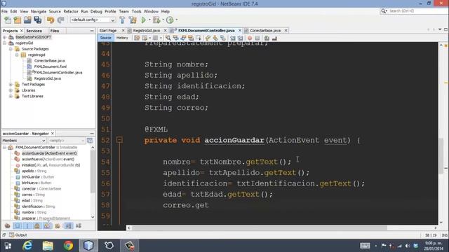 Guardar datos en javafx смотреть онлайн