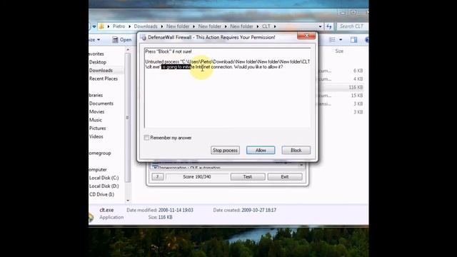 DefenseWall Personal Firewall v3 VS Comodo Leak Tests (CLT) смотреть онлайн