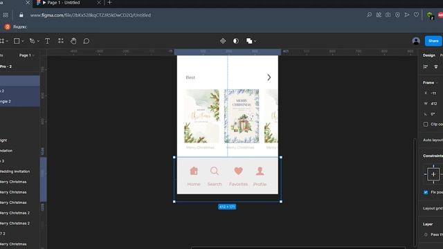 Вертикальный и Горизонтальный скроллинг в Figma #figma #figmatutorial