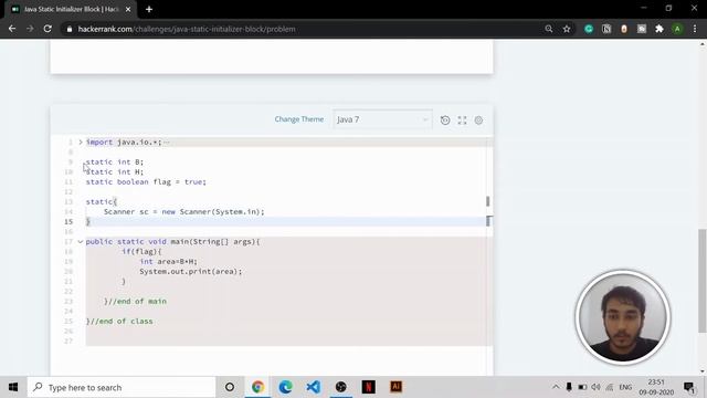 Java Static Initializer Block Hackerrank solution | Java tutorial | CodeWithAbhi