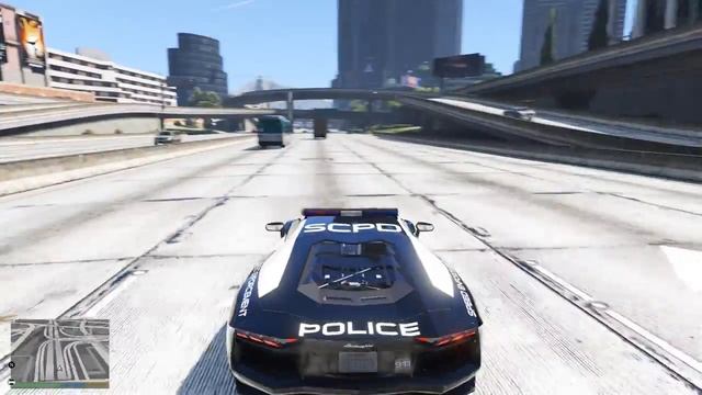 GTA 5 Моды: Полицейская Lamborghini Aventador - Полицейский суперкар!