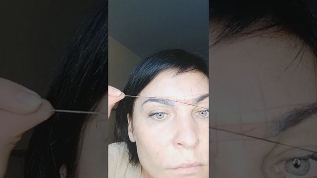 Разметка бровей нитью смотреть онлайн