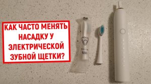 Как часто менять насадку у электрической зубной щетки