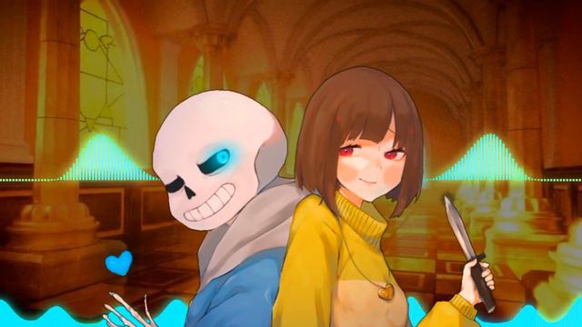 Undertale Chara vs Sans song Determination смотреть онлайн