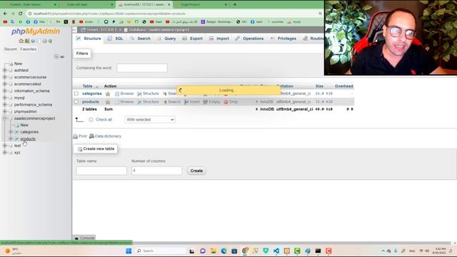 #1.7 PHP Laravel Ecommerce project database first query builder | Arabic смотреть онлайн