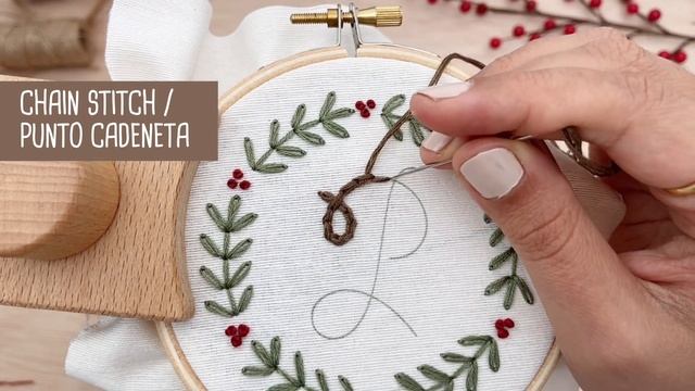 Easy Hand Embroidery Ornament - Free Christmas Design for Beginners смотреть онлайн