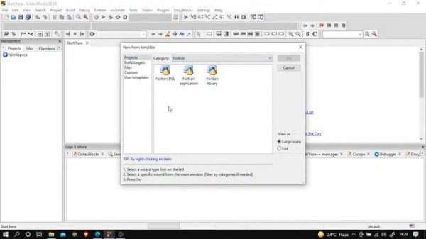 How to setup CodeBlocks IDE for Fortran development