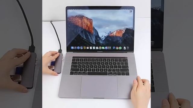 USB C Type C Hub Dual Ports Thunderbolt 3 USB C Hub to HDMI Adapter for MacBook pro/Air смотреть онлайн