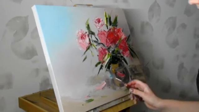 Goncharova Olga/OilPainting/Rose /Пишем розы/ смотреть онлайн