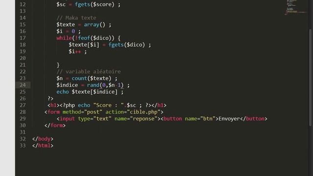 PhP - Exercice #1 - Mots mélangés смотреть онлайн