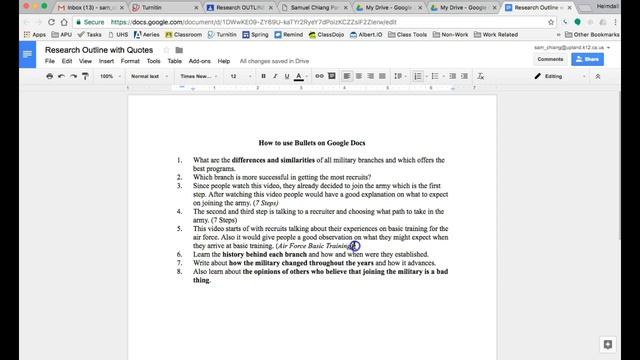 How to use Bullets on Google Docs смотреть онлайн