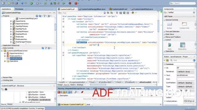 Write Code in AMImpl java - Oracle ADF 12C for Beginners смотреть онлайн