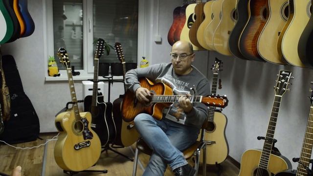 Ария - Беспечный Ангел. Исполнение на акустической гитаре Ramis RA-A01-C, бард Николай Любовцов