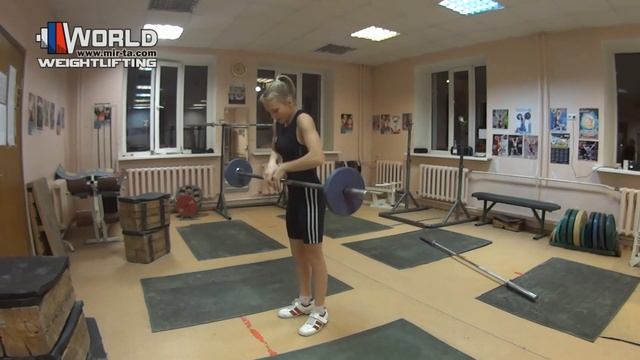 БЕЛКИНА-45(2004) Тренировка Толчок-35 | Training hall C+Jerk -35 / 15.01.2021 смотреть онлайн