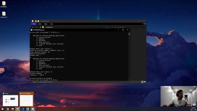 Python ATM console application смотреть онлайн
