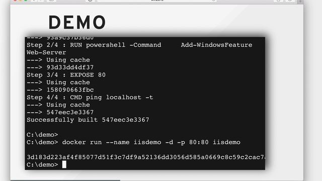 Docker on Windows demo смотреть онлайн