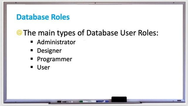 Database Systems - User Roles смотреть онлайн