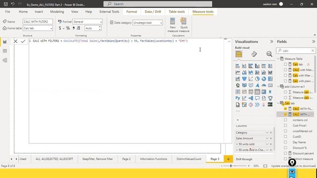Filter Functions in Power BI DAX смотреть онлайн