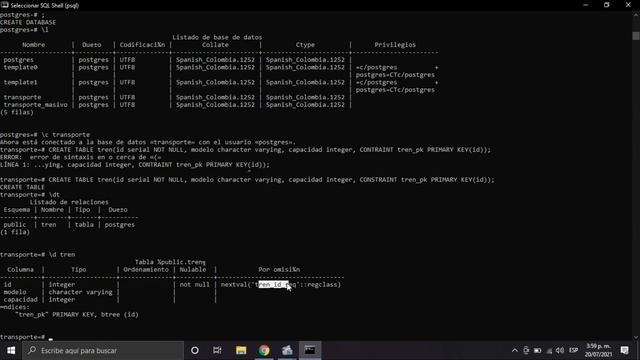 Algunos comandos de PostgreSQL | Cesar1e смотреть онлайн