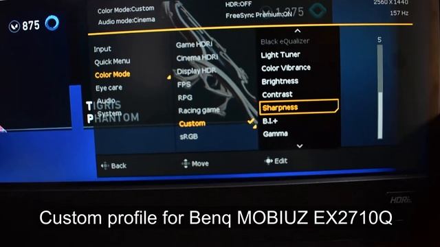 Best Color calibration for Benq MOBIUZ EX2710Q смотреть онлайн