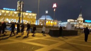 Обзор с Казанского вокзала Москвы и вид на другие вокзалы, Ярославский и Ленинградский.