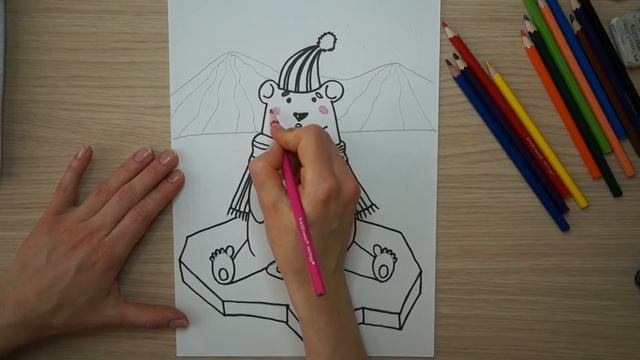 Медведь рисунок. Медведь рисунок для детей. Белый медведь рисунок. Масленица рисунок. Тепло и холод смотреть онлайн