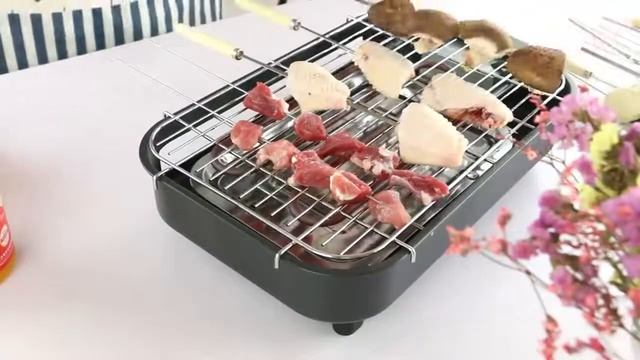 Бытовая электрическая машина для барбекю, многофункциональная печь электрический гриль, бездымный смотреть онлайн