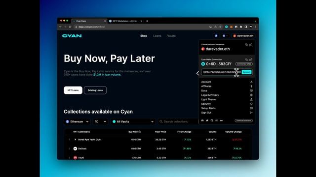 How to connect Cyan Wallet to X2Y2 смотреть онлайн