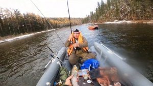 Рыбалка на реке Бирюса. Крупный хариус.