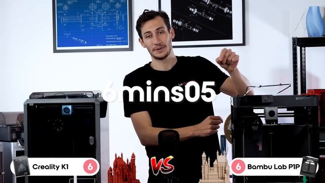 Quelle est la MEILLEURE imprimante 3D à moins de 500€ ? Creality K1 vs Bambu Lab P1P смотреть онлайн