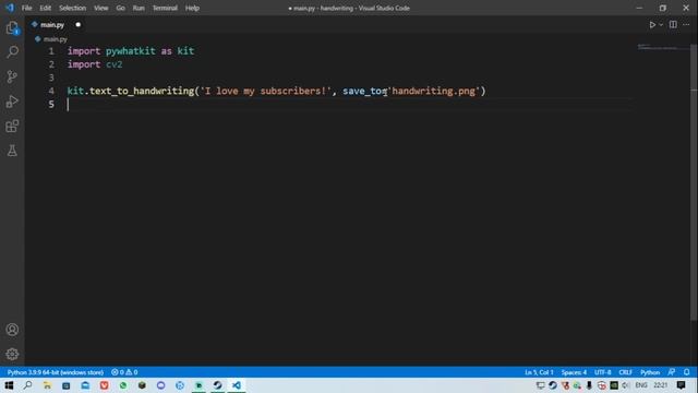 Don't write on paper, just code with just 7 lines in Python! смотреть онлайн