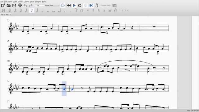 YES or YES - TWICE (Clarinet Sheet Music) смотреть онлайн