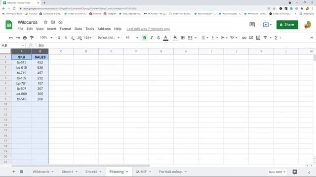 How to Use Wildcard Characters in Google Sheets смотреть онлайн