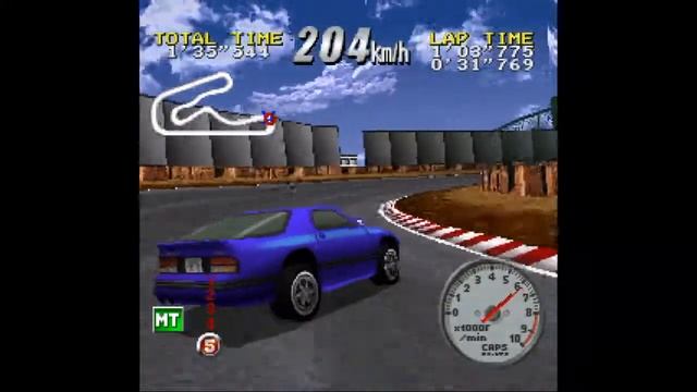 Shutokou Battle Gaiden - Super Technic Challenge PS1 Gameplay - RX-7 (FC) смотреть онлайн