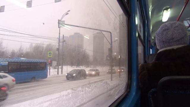 Поездка на трамвае Татра-Т3 (МТТЧ) №30212 №10 м.Щукинская-Улица Кулакова смотреть онлайн