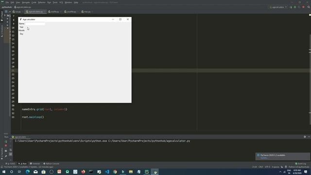 GUI Age Calculator Using Python смотреть онлайн