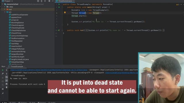 Thread in Java | Example Tutorial | Code Below смотреть онлайн