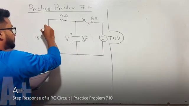 Step Response of a RC Circuit | Practice Problem 7.10 | By Sandun K. Dissanayaka | Channel A+ смотреть онлайн