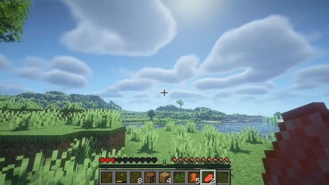 MINECRAFT HARDCORE BUT WITH SHADER PART1 | I FOUND A VILLAGE смотреть онлайн