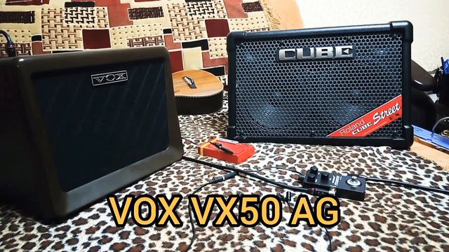 VOX VX-50 AG и педаль перегруза Coolmusic Crunchy Overdrive. Быстрый тест на электрогитаре.
