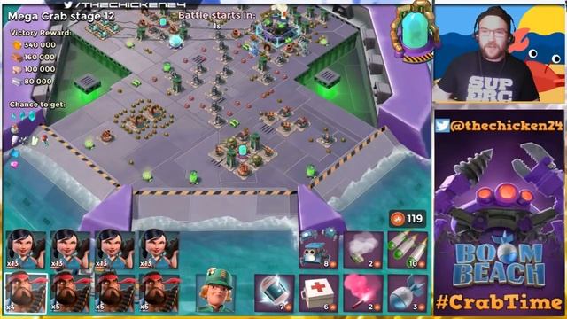MEGA CRAB SNEAK PEAK :: SUPER SOLDIERS GAMEPLAY! :: FIRST LOOK MEGA CRAB 6! BOOM BEACH смотреть онлайн