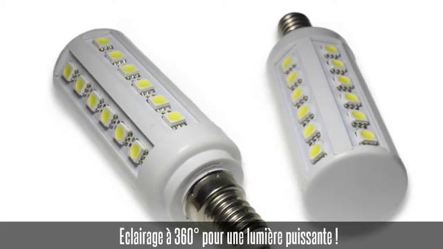 Lot de 2 ampoules led E14, 5W, 360°, blanc froid смотреть онлайн
